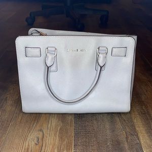 Gray Michael Kors purse